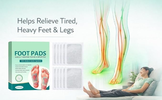 Foot patch | Pack of 2 | Herbal And Gentle Ingredient Detox Foot Pads | Natural Ingredients for Sleep Aid, Pain Relief, Toxin Removal with Bamboo Vinegar and Acupoint Micro-Massage Technology